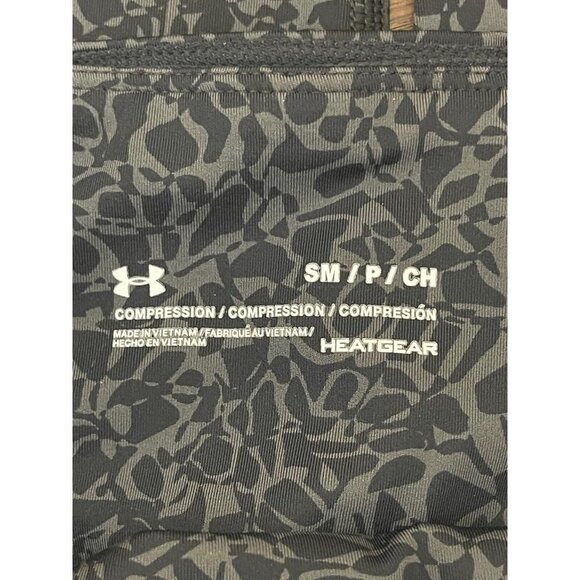 Under Armour heat gear compression Legging women’s size small Black/Gray pattern - Picture 6 of 9